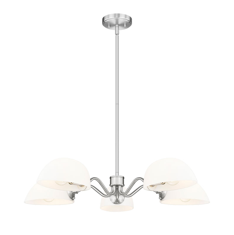 Z-Lite 3048-5BN Five Light Chandelier, Brushed Nickel