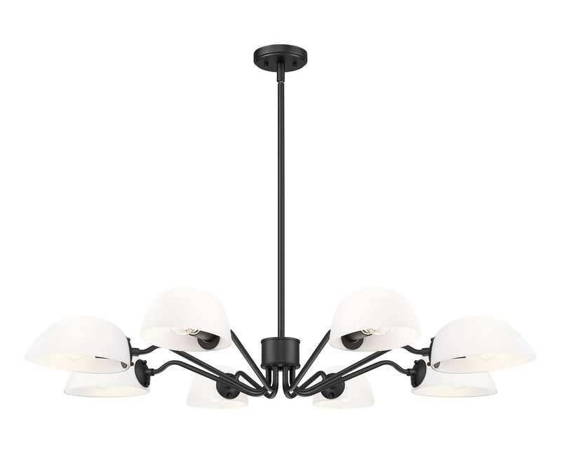 Z-Lite 3048-8MB Eight Light Chandelier, Matte Black