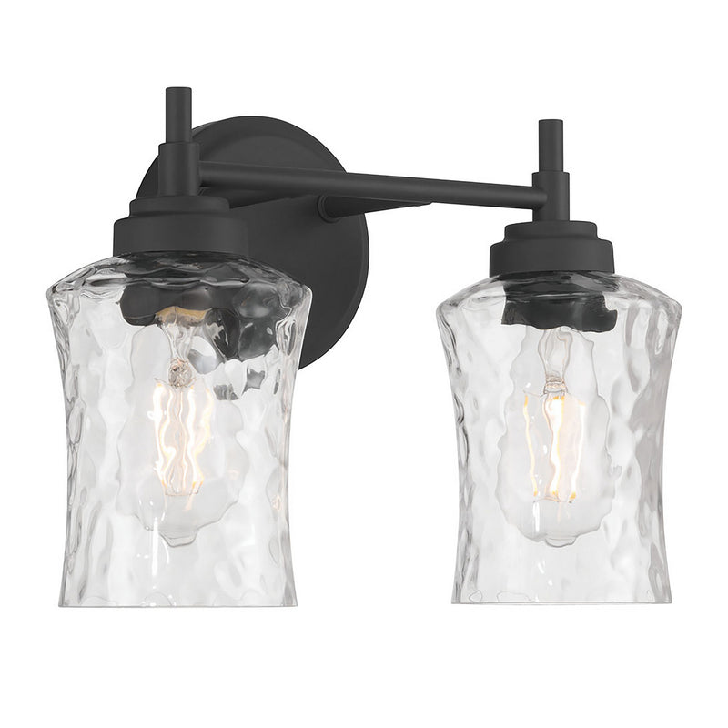 Millennium 909102-MB Two Light Vanity, Matte Black