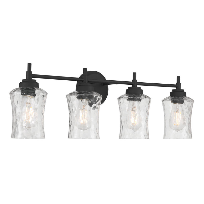 Millennium 909104-MB Four Light Vanity, Matte Black