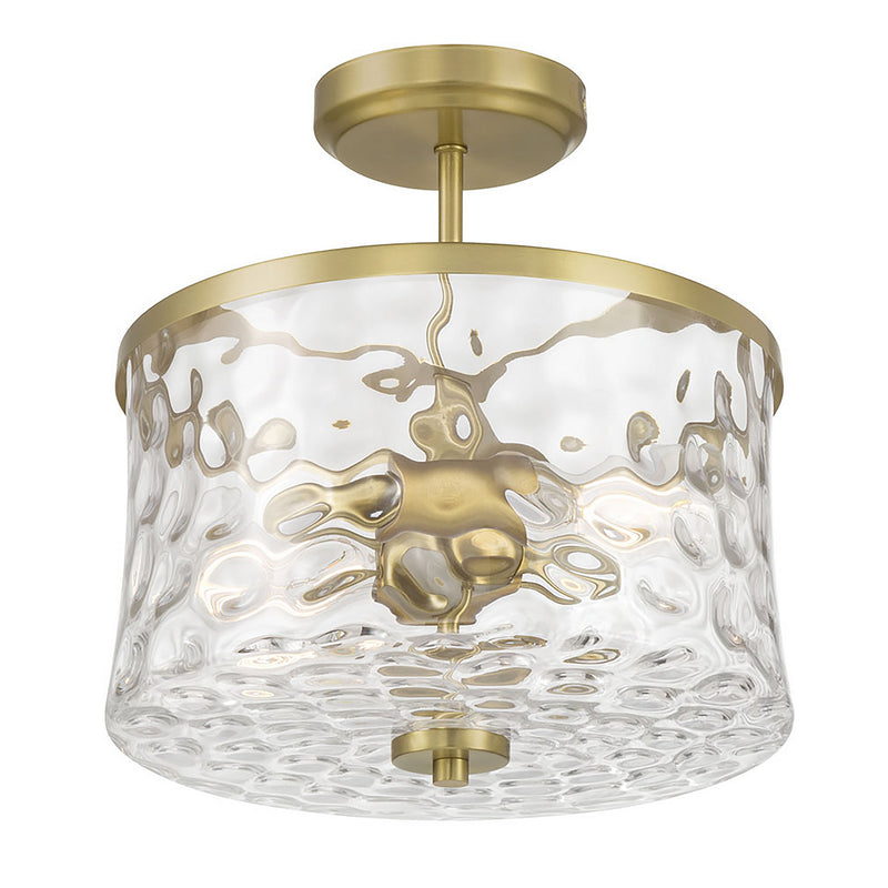 Millennium 909201-VB Two Light Semi-Flush Mount, Vintage Brass