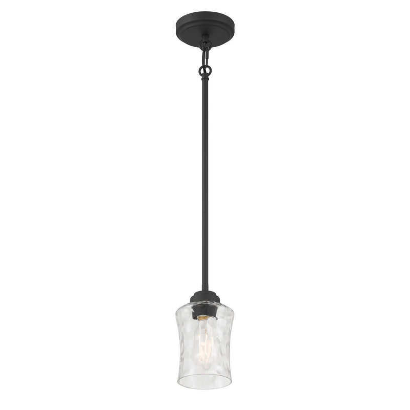 Millennium 909301-MB One Light Mini Pendant, Matte Black