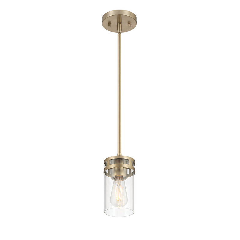 Millennium 91011-MG One Light Mini Pendant, Modern Gold