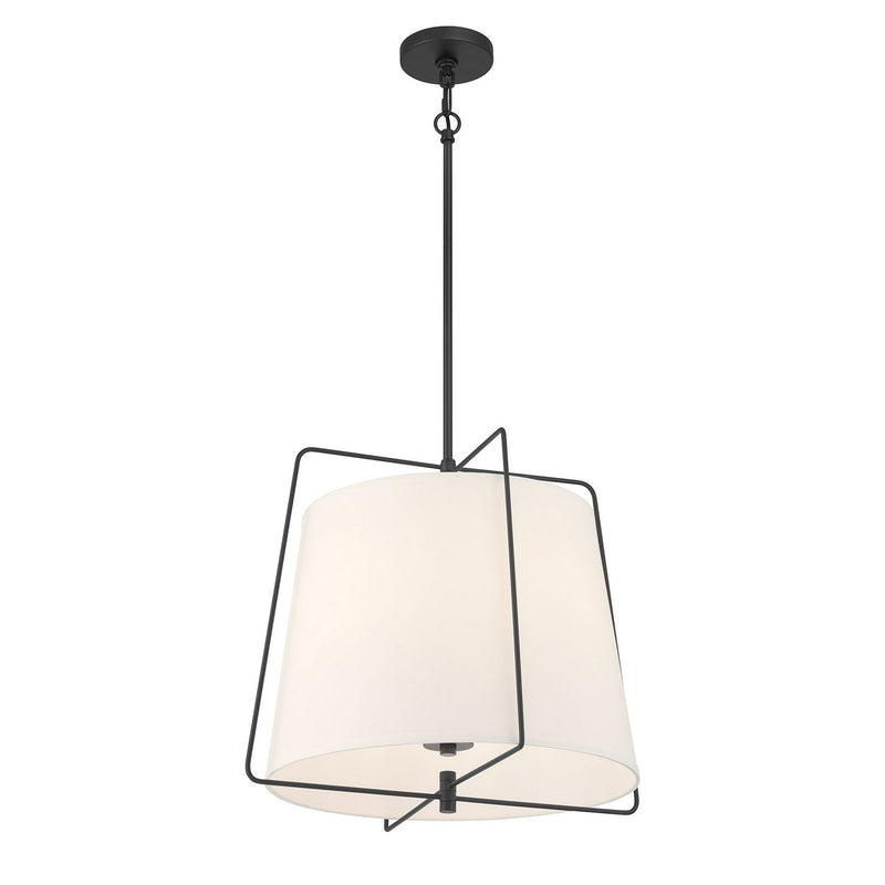 Millennium 919103-MB Three Light Pendant, Matte Black