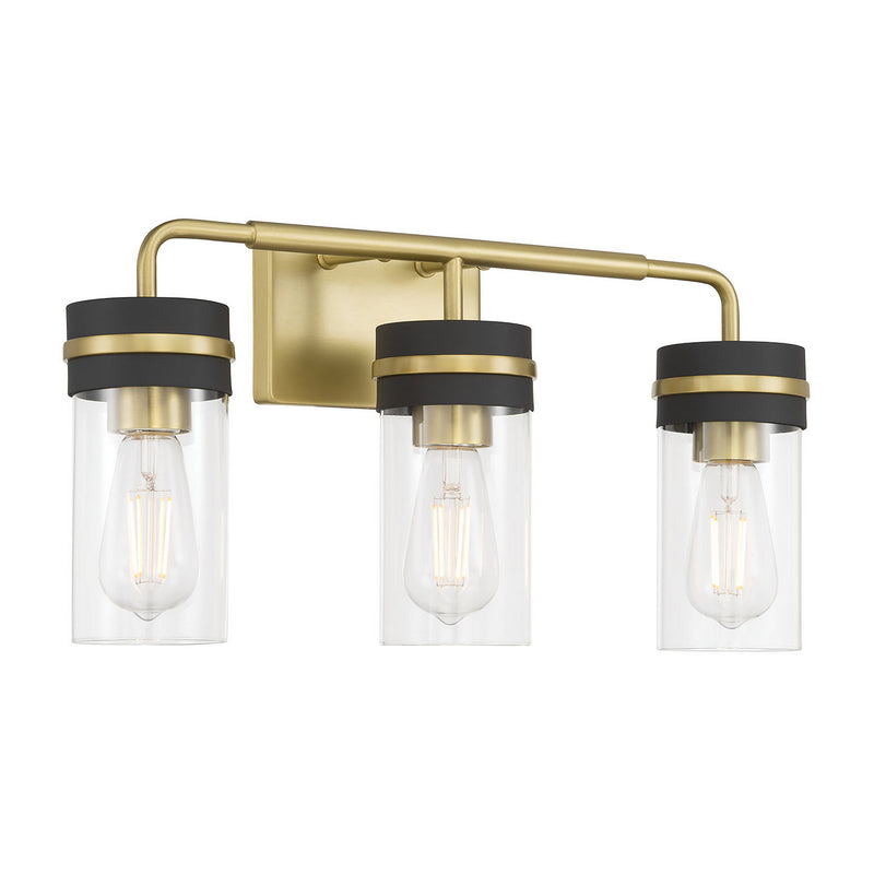 Millennium 95203-VB/MB Three Light Vanity, Vintage Brass