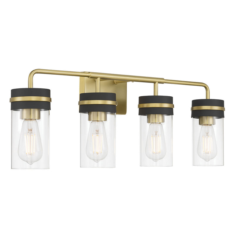 Millennium 95204-VB/MB Four Light Vanity, Vintage Brass