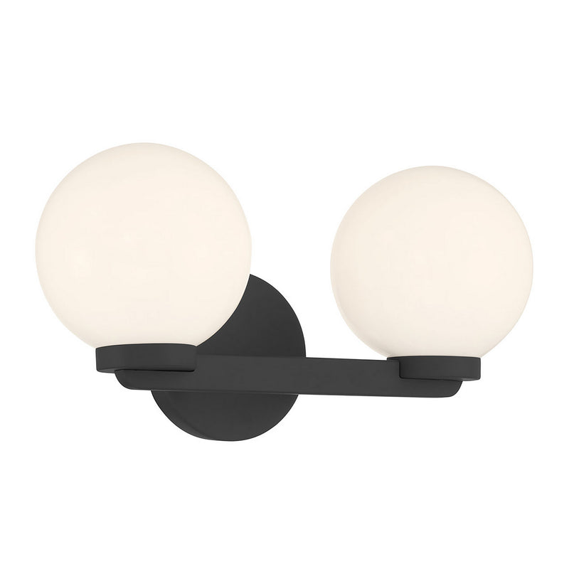 Millennium 97002-MB Two Light Vanity, Matte Black