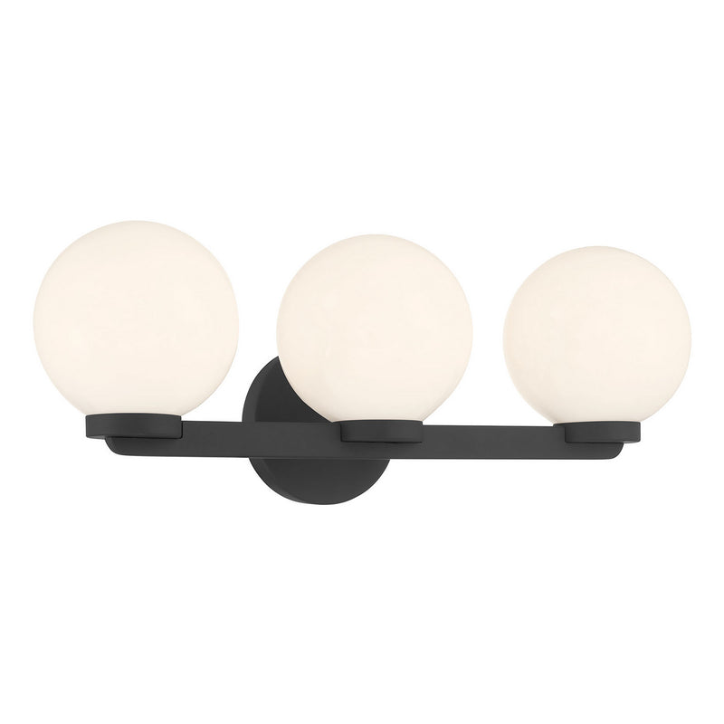 Millennium 97003-MB Three Light Vanity, Matte Black