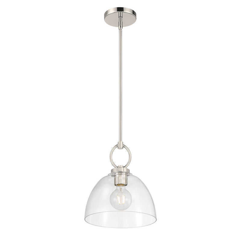 Millennium 9951-PN One Light Pendant, Polished Nickel