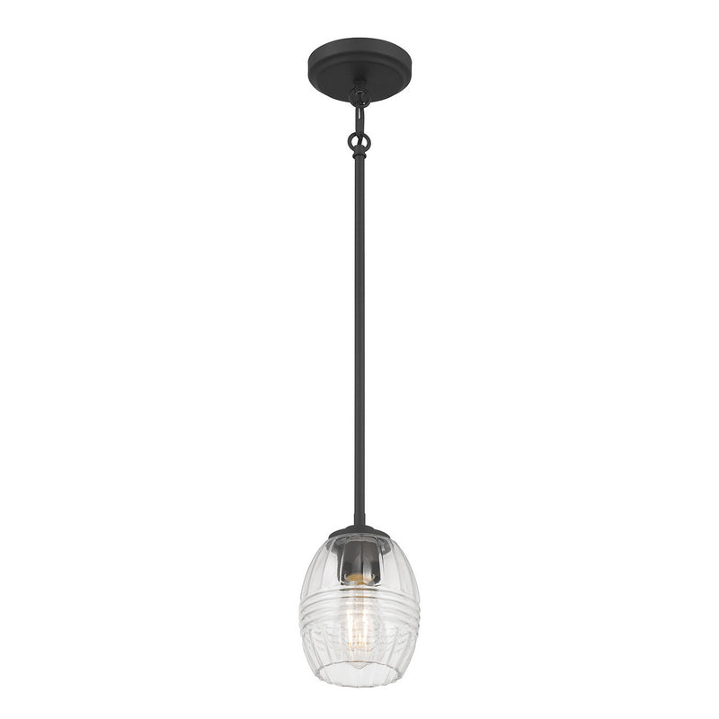 Millennium 9981-MB One Light Mini Pendant, Matte Black