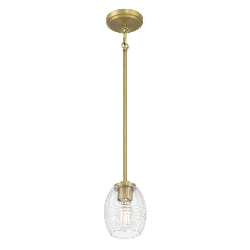 Millennium 9981-VB One Light Mini Pendant, Vintage Brass