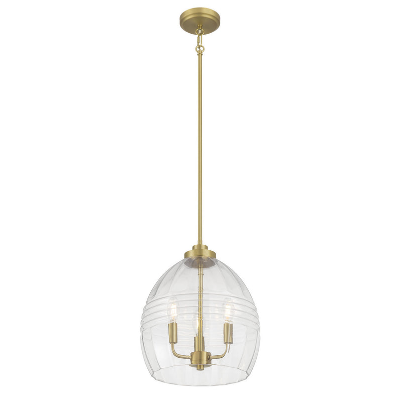 Millennium 9983-VB Three Light Pendant, Vintage Brass