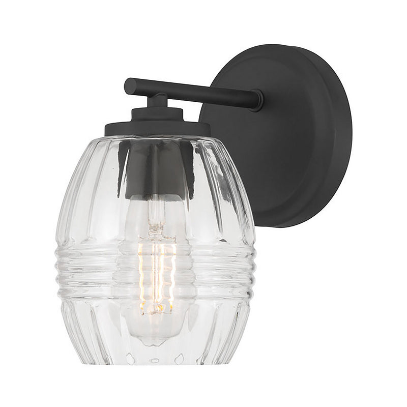 Millennium 9991-MB One Light Wall Sconce, Matte Black