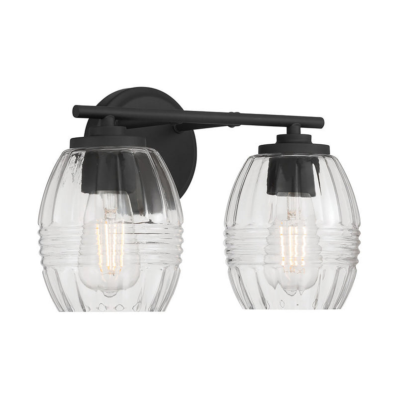 Millennium 9992-MB Two Light Vanity, Matte Black