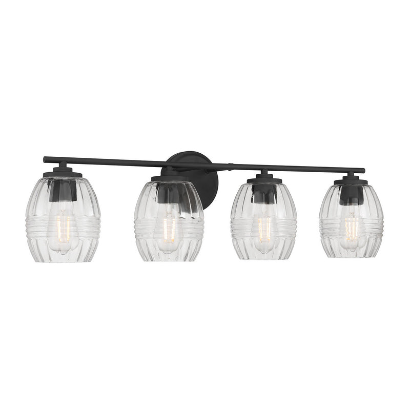 Millennium 9994-MB Four Light Vanity, Matte Black