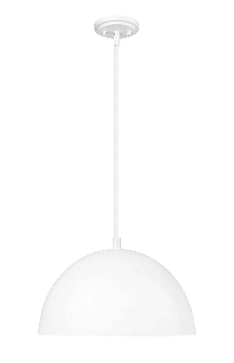 Z-Lite 4501P16-MW One Light Pendant, Matte White