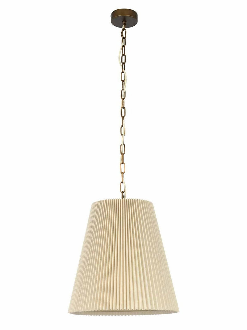 Beacon Lighting 01818501 One Light Pendant, Bronze