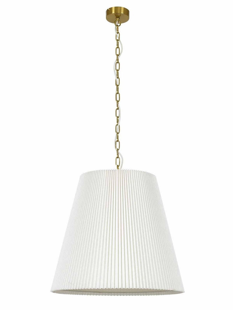 Beacon Lighting 01818601 Three Light Pendant, Brass