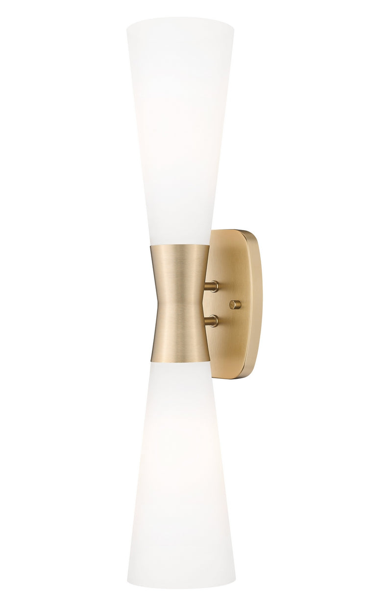 Z-Lite 4504-2SL-MGLD Two Light Wall Sconce, Modern Gold
