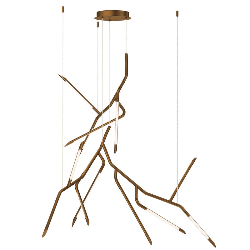 ET2 E25415-WBR LED Pendant, Weathered Brass
