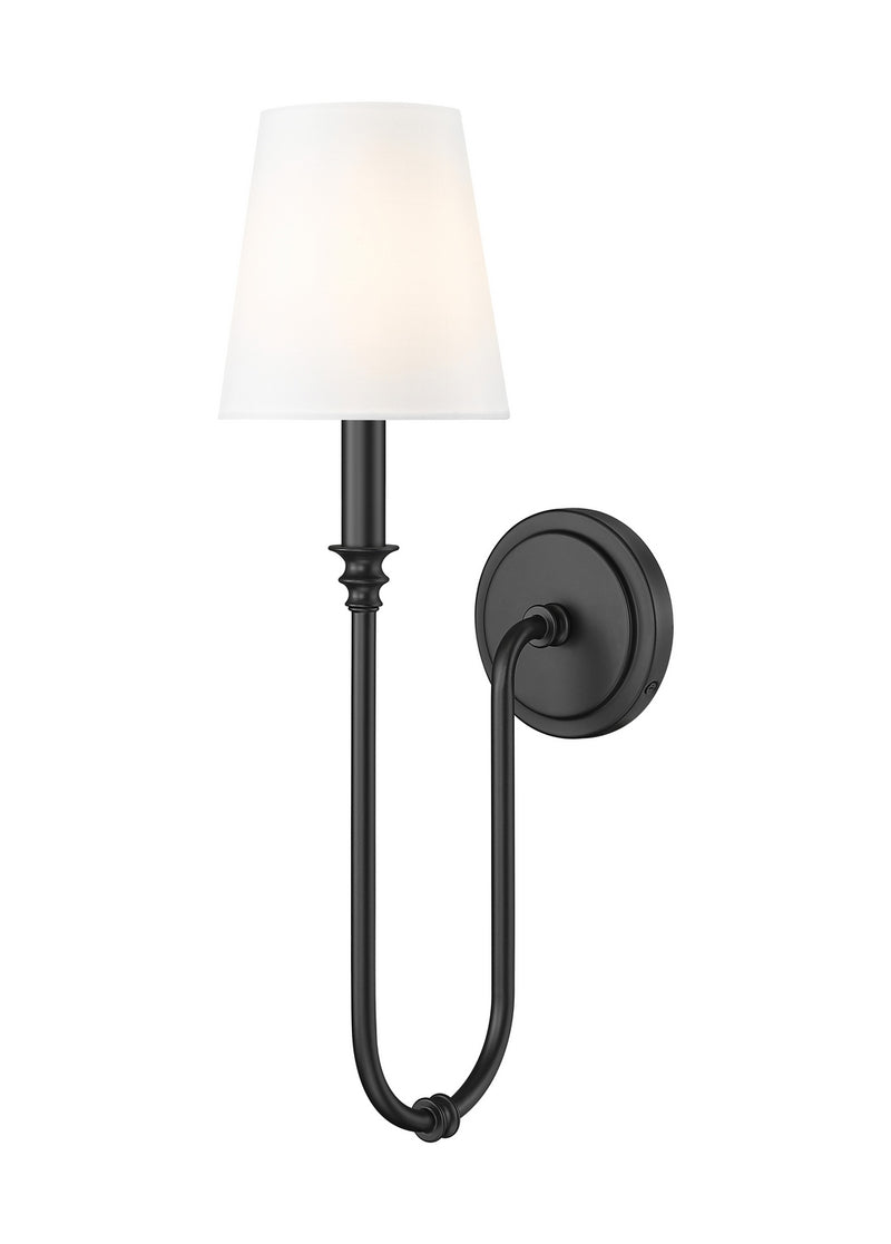 Z-Lite 4505-1S-MB One Light Wall Sconce, Matte Black