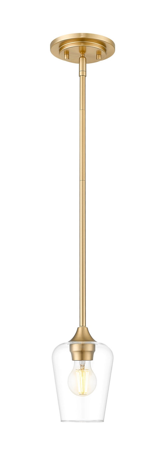 Z-Lite 473MP-BBR One Light Pendant, Burnished Brass