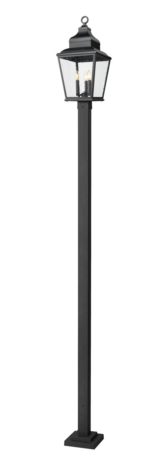 Z-Lite 5029PHBS-536P-BK Three Light Outdoor Post Mount, Sand Black