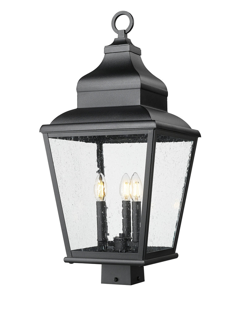 Z-Lite 5029PHBS-BK Three Light Outdoor Post Mount, Sand Black