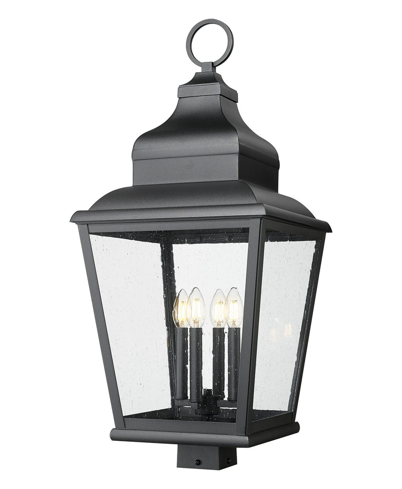 Z-Lite 5029PHXLS-BK Four Light Outdoor Post Mount, Sand Black