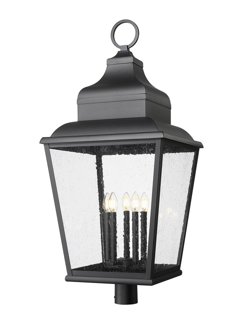 Z-Lite 5029PHXXLR-BK Five Light Outdoor Post Mount, Sand Black