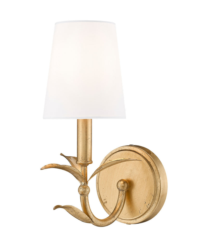 Z-Lite 830-1S-GLF One Light Wall Sconce, Gold Leaf