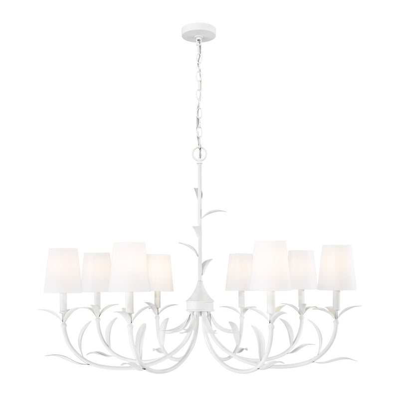 Z-Lite 830-42TXWH Eight Light Chandelier, Textured White