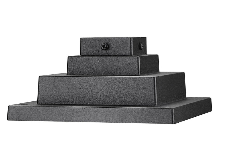 Z-Lite LSQPM-BK Outdoor Pier Mount, Sand Black