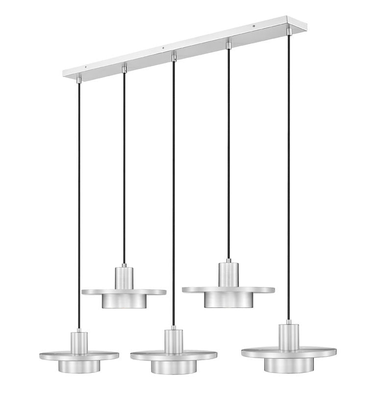 Z-Lite 829P12-5L-BN-LED LED Linear Chandelier, Brushed Nickel