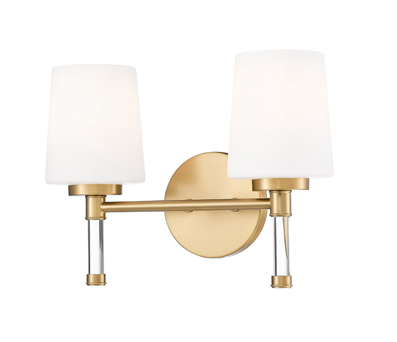 Z-Lite 7700-2V-MGLD Two Light Vanity, Modern Gold