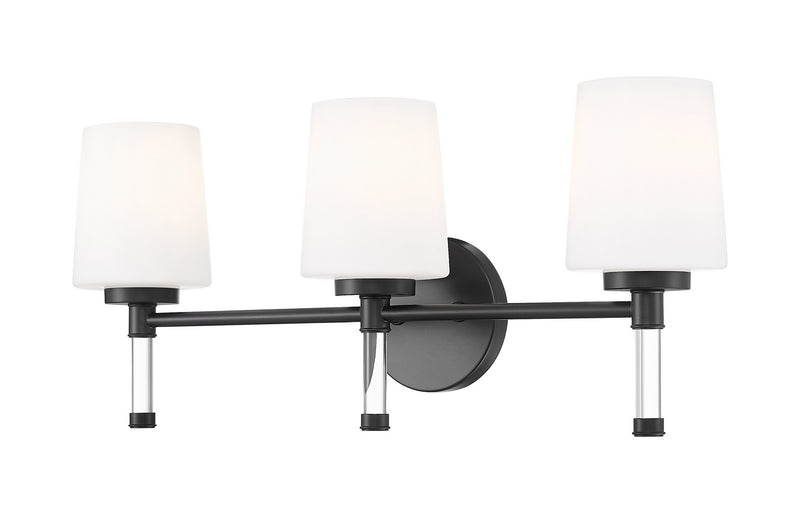 Z-Lite 7700-3V-MB Three Light Vanity, Matte Black