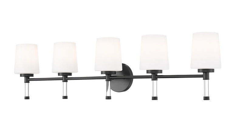 Z-Lite 7700-5V-MB Five Light Vanity, Matte Black