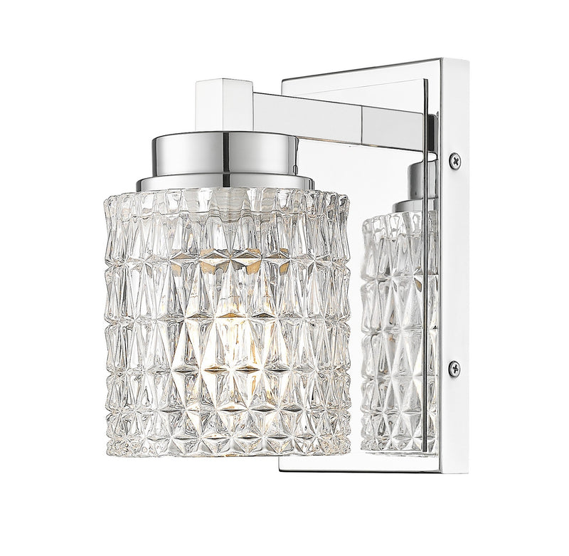 Z-Lite 6101-1S-CH One Light Wall Sconce, Chrome