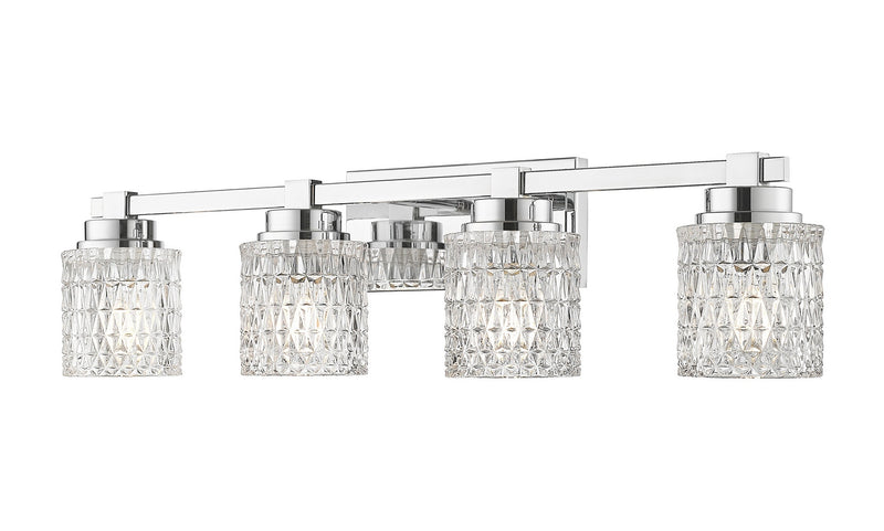 Z-Lite 6101-4V-CH Four Light Vanity, Chrome