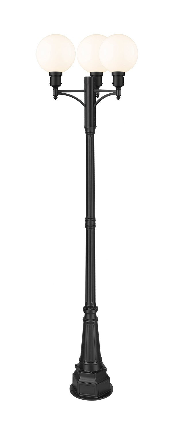 Z-Lite 597PHB-3-564P-BK One Light Outdoor Post Mount, Black