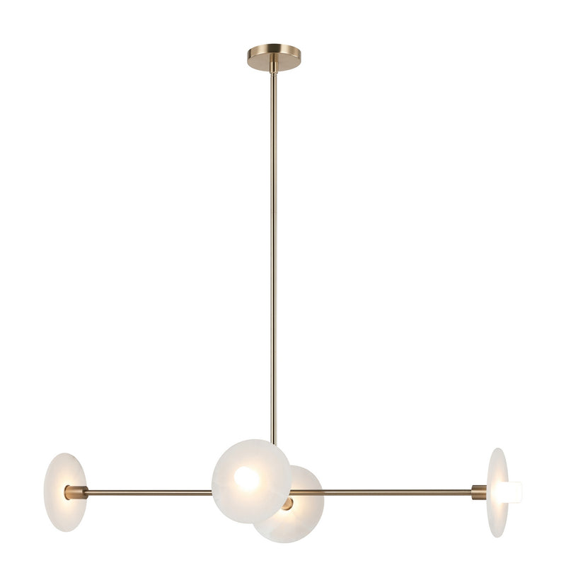 Matteo Lighting C42604CG LED Pendant, Champagne Gold