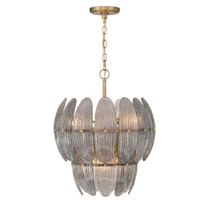 Metropolitan N2246-GR-732 Six Light Pendant, Legacy Brass