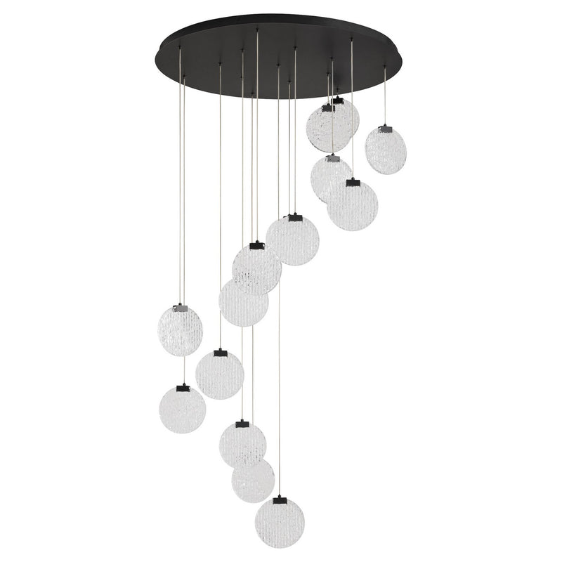 Quorum 3-6052-15 LED Pendant, Black