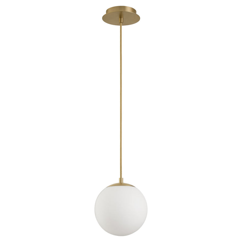 Quorum 3-6710-40 LED Pendant, Aged Brass