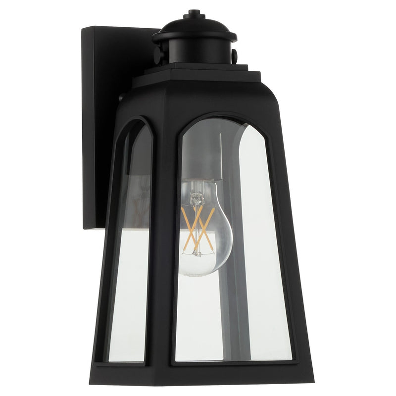 Quorum 7421-12-59 One Light Outdoor Wall Mount, Matte Black