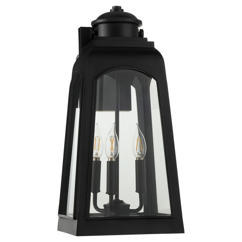 Quorum 7421-20-59 Three Light Outdoor Wall Mount, Matte Black