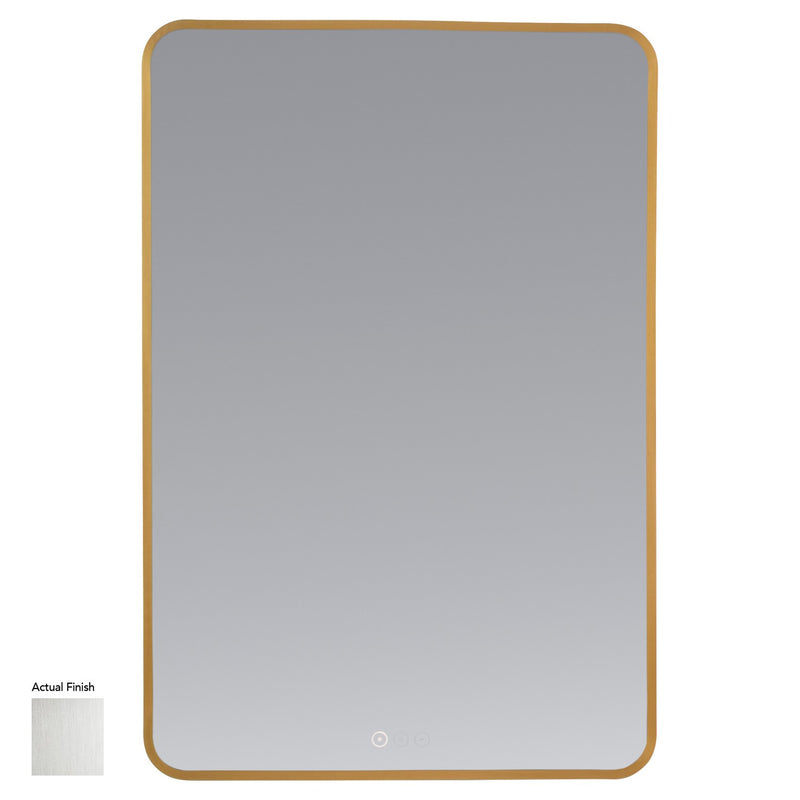 Quorum 92-2436-65 LED Mirror, Satin Nickel
