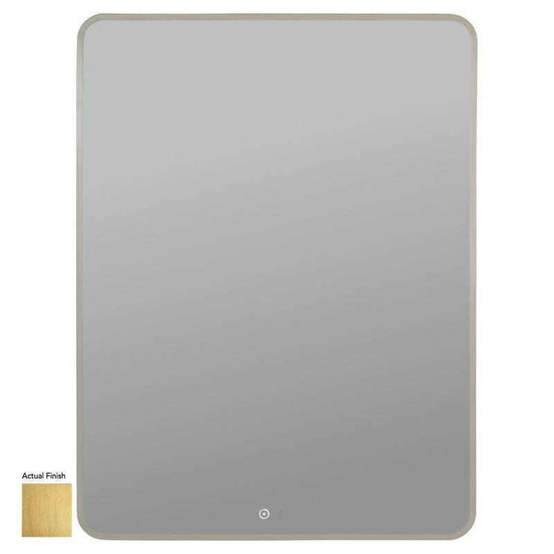 Quorum 92-3040-47 LED Mirror, Brushed Brass