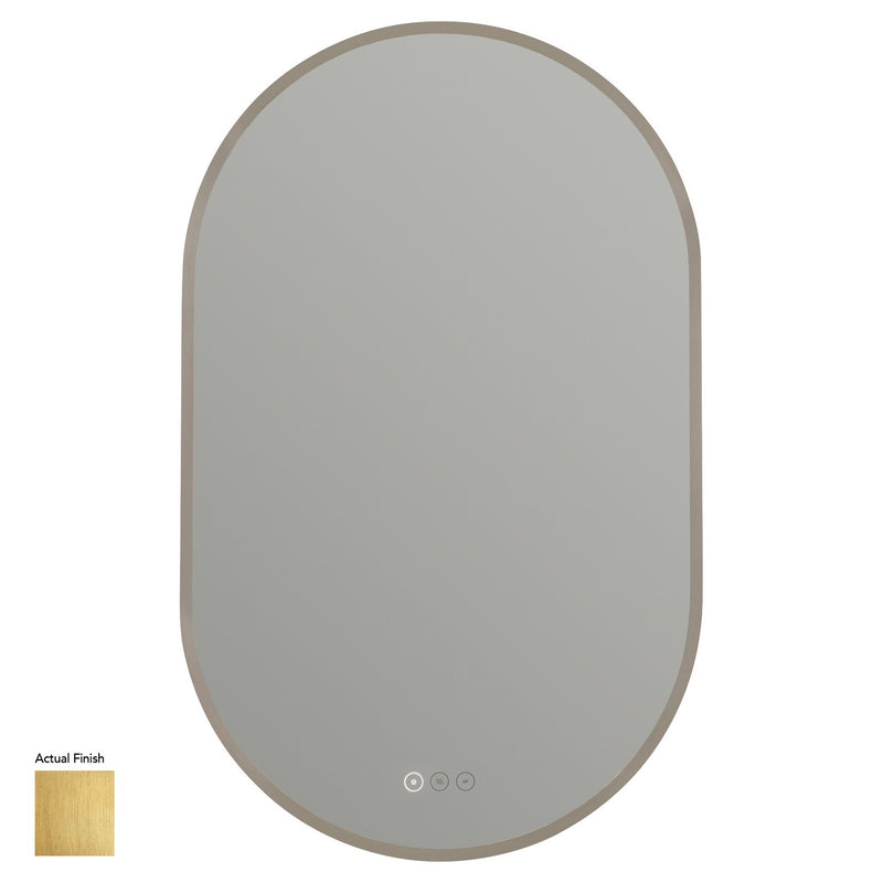 Quorum 95-2032-47 LED Mirror, Brushed Brass