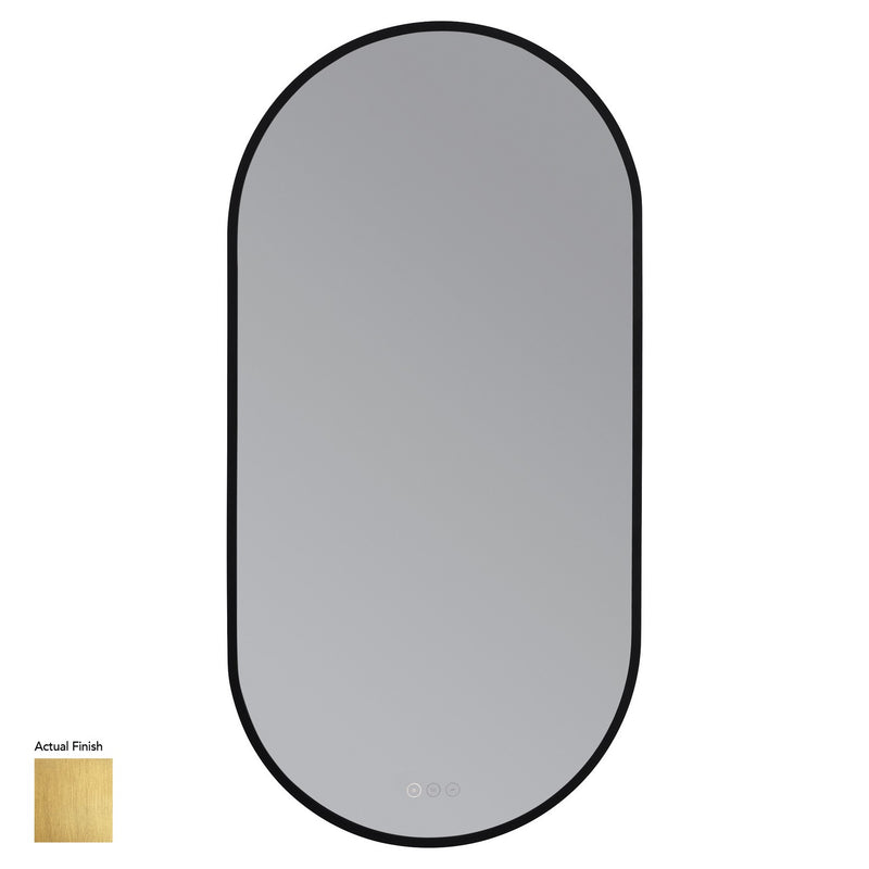 Quorum 95-2142-47 LED Mirror, Brushed Brass